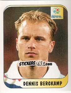 Sticker Dennis Bergkamp - UEFA Euro England 1996 n. 62 - Merlin