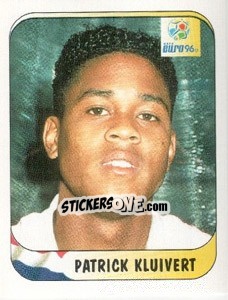 Sticker Patrick Kluivert - UEFA Euro England 1996 n. 64 - Merlin