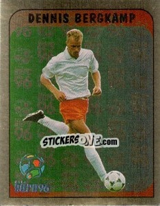 Sticker Dennis Bergkamp - UEFA Euro England 1996 n. 66 - Merlin