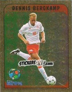 Sticker Dennis Bergkamp - UEFA Euro England 1996 n. 66a - Merlin
