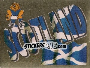 Sticker Scotland Emblem - UEFA Euro England 1996 n. 68 - Merlin