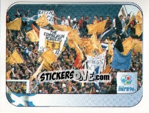 Cromo Scotland Fans - UEFA Euro England 1996 - Merlin