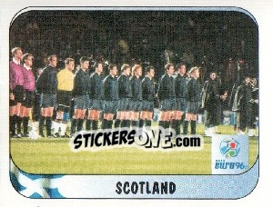 Cromo Scotland Team - UEFA Euro England 1996 - Merlin
