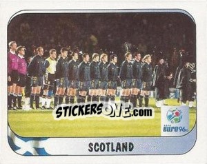 Sticker Scotland Team - UEFA Euro England 1996 - Merlin