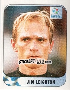 Sticker Jim Leighton - UEFA Euro England 1996 n. 75 - Merlin