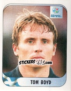Sticker Tom Boyd - UEFA Euro England 1996 - Merlin