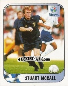 Sticker Stuart McCall - UEFA Euro England 1996 n. 82a - Merlin