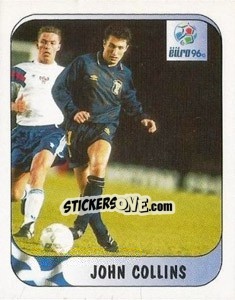 Sticker John Collins - UEFA Euro England 1996 - Merlin