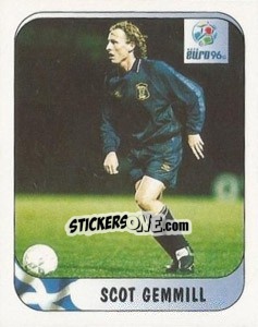 Cromo Scot Gemmill - UEFA Euro England 1996 - Merlin