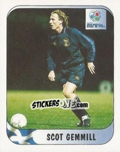 Sticker Scot Gemmill - UEFA Euro England 1996 n. 88a - Merlin