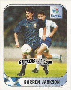 Sticker Darren Jackson - UEFA Euro England 1996 n. 90a - Merlin