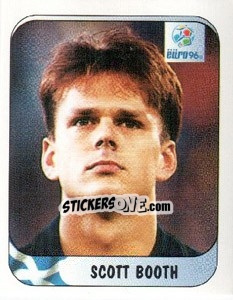 Cromo Scott Booth - UEFA Euro England 1996 - Merlin