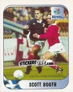 Cromo Scott Booth - UEFA Euro England 1996 - Merlin