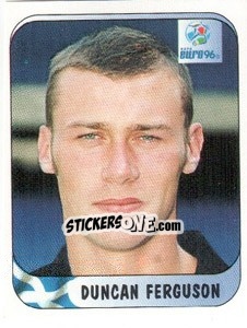 Sticker Duncan Ferguson - UEFA Euro England 1996 n. 94 - Merlin