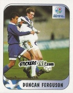 Sticker Duncan Ferguson - UEFA Euro England 1996 n. 94a - Merlin