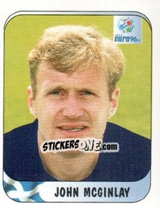 Sticker John McGinlay - UEFA Euro England 1996 n. 95 - Merlin