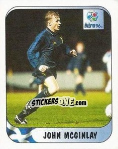 Sticker John McGinlay - UEFA Euro England 1996 n. 95a - Merlin