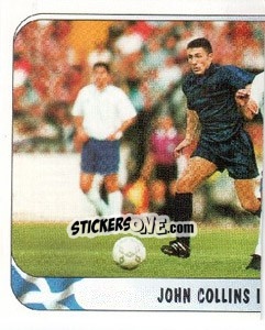 Cromo John Collins in action v Greece - UEFA Euro England 1996 - Merlin