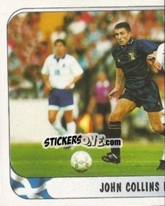 Sticker John Collins in action v Greece