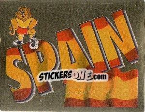 Sticker Spain Emblem - UEFA Euro England 1996 - Merlin