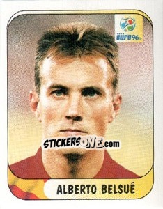 Sticker Alberto Belsue - UEFA Euro England 1996 - Merlin