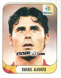 Sticker Rafael Alkorta - UEFA Euro England 1996 n. 106 - Merlin