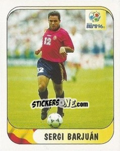Cromo Sergi Barjuan - UEFA Euro England 1996 - Merlin