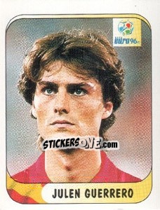 Sticker Julen Guerrero - UEFA Euro England 1996 - Merlin