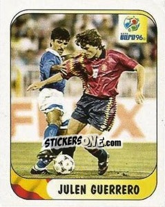 Sticker Julen Guerrero - UEFA Euro England 1996 n. 112a - Merlin