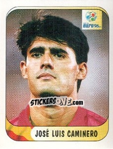 Figurina Jose Luis Caminero - UEFA Euro England 1996 - Merlin