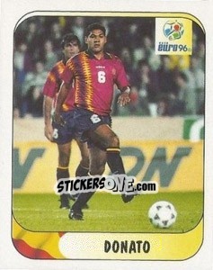 Sticker Donato Gama da Silva - UEFA Euro England 1996 n. 114a - Merlin