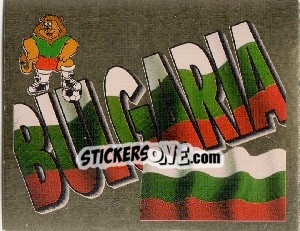 Cromo Bulgaria Emblem - UEFA Euro England 1996 - Merlin