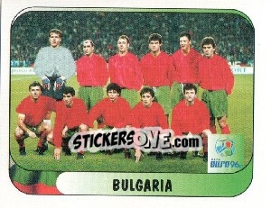 Cromo Bulgaria Team - UEFA Euro England 1996 n. 118 - Merlin