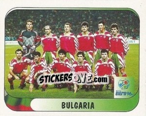 Cromo Bulgaria Team - UEFA Euro England 1996 n. 118a - Merlin
