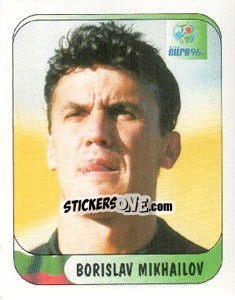 Sticker Borislav Mikhailov - UEFA Euro England 1996 - Merlin