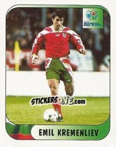 Cromo Emil Kremenliev - UEFA Euro England 1996 - Merlin