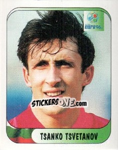 Sticker Tsanko Tsvetanov - UEFA Euro England 1996 - Merlin