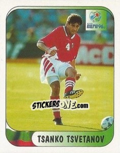 Sticker Tsanko Tsvetanov - UEFA Euro England 1996 n. 121a - Merlin