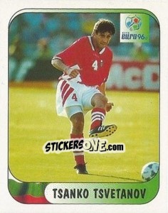 Sticker Tsanko Tsvetanov - UEFA Euro England 1996 - Merlin