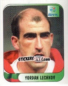 Sticker Yordan Lechkov - UEFA Euro England 1996 n. 125 - Merlin