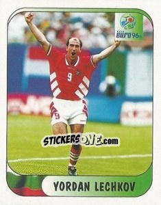 Sticker Yordan Lechkov - UEFA Euro England 1996 - Merlin