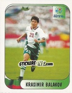 Sticker Krasimir Balakov - UEFA Euro England 1996 - Merlin