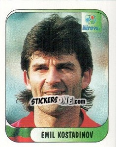 Sticker Emil Kostadinov - UEFA Euro England 1996 n. 127 - Merlin