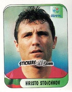 Cromo Hristo Stoichkov - UEFA Euro England 1996 - Merlin