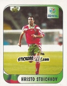 Sticker Hristo Stoichkov - UEFA Euro England 1996 - Merlin