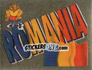 Sticker Romania Emblem - UEFA Euro England 1996 - Merlin
