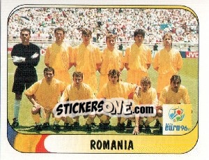 Sticker Romania Team - UEFA Euro England 1996 - Merlin