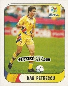 Sticker Dan Petrescu - UEFA Euro England 1996 n. 133a - Merlin