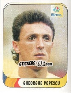 Cromo Gheorghe Popescu - UEFA Euro England 1996 - Merlin