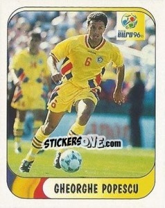 Sticker Gheorghe Popescu - UEFA Euro England 1996 n. 137a - Merlin
